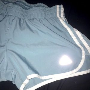 Light blue adidas shorts